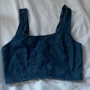 Cute jean tank top
